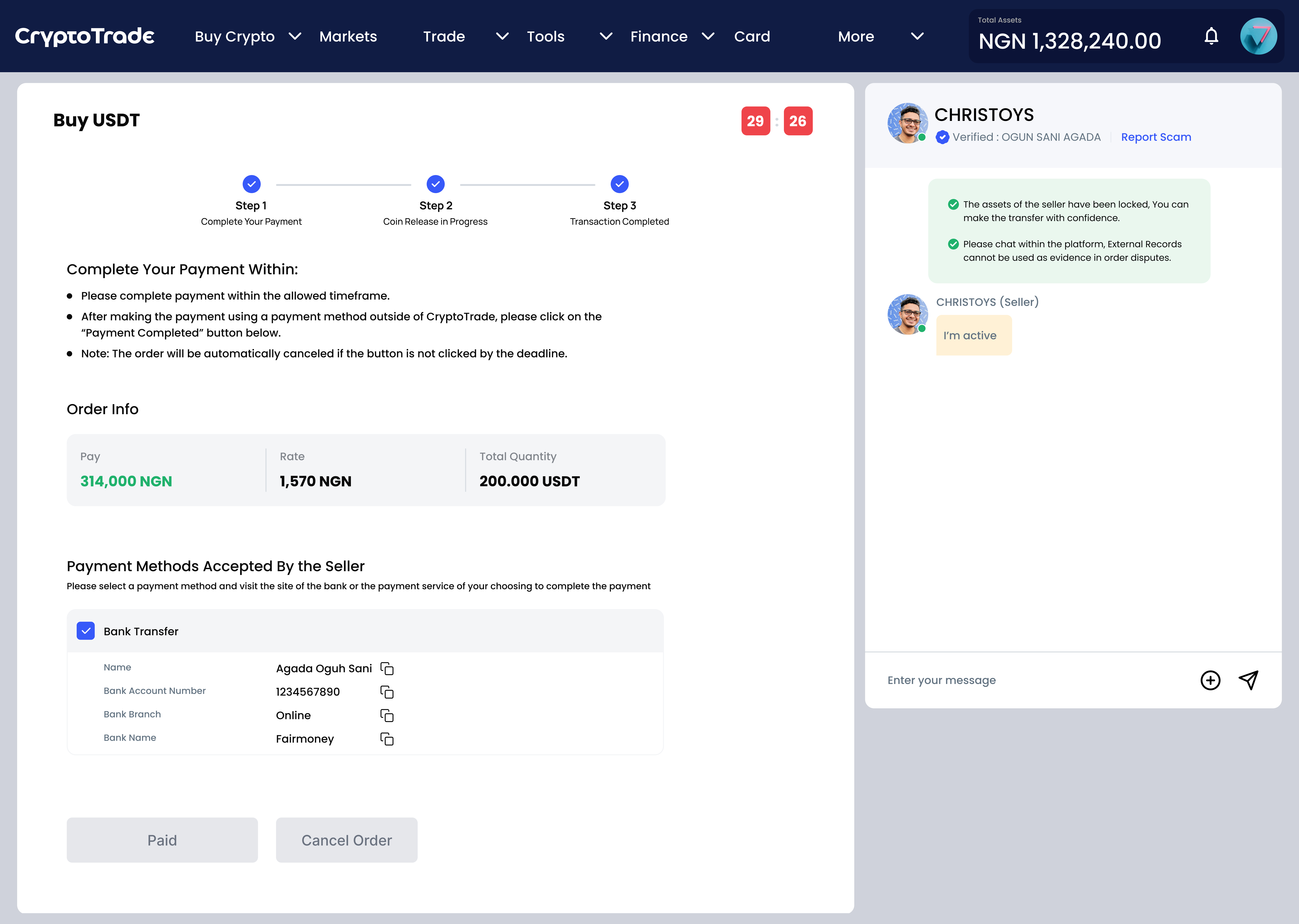 Transaction Completion